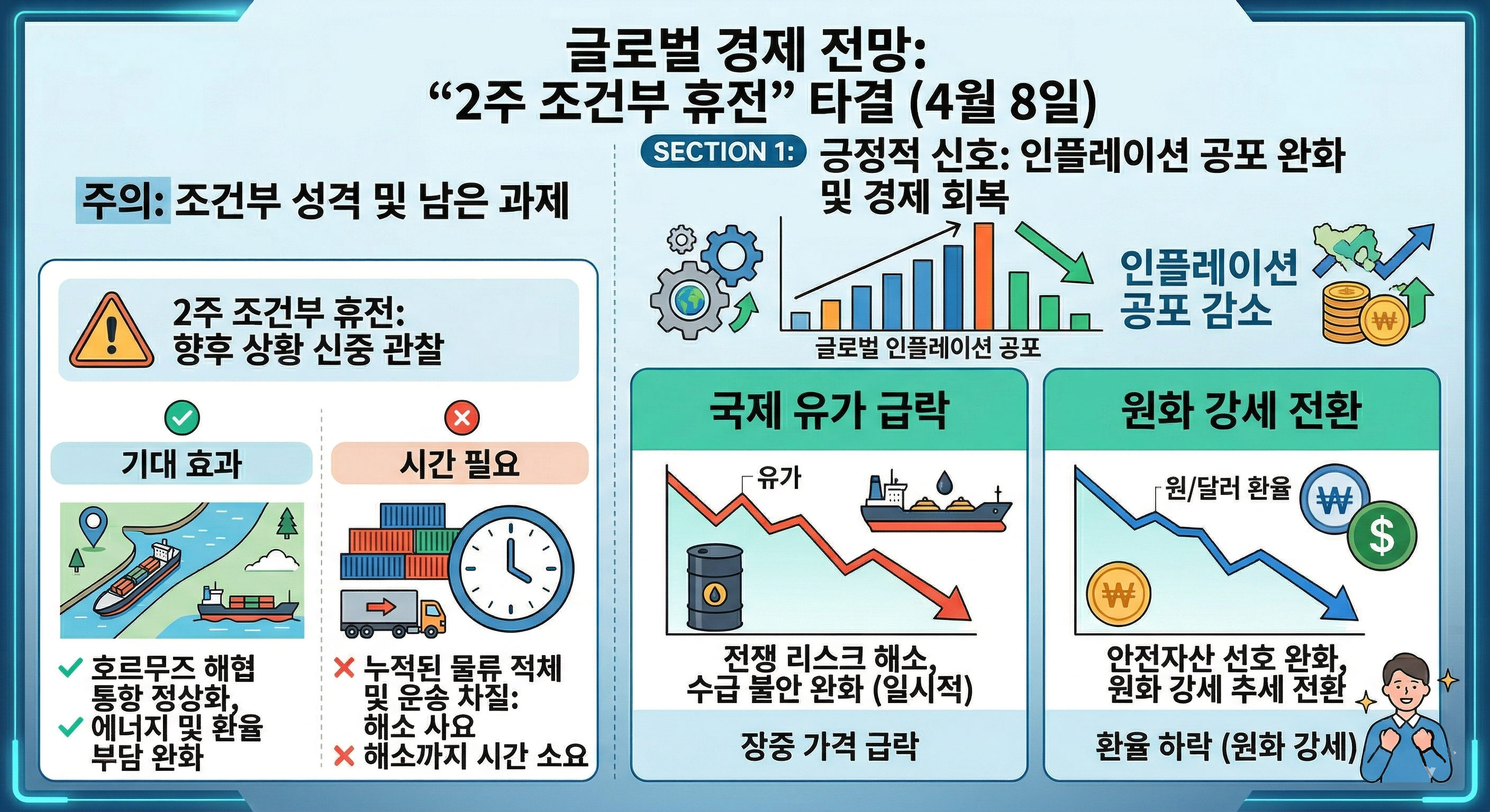 미국 이란 전쟁 2주 휴전 영향